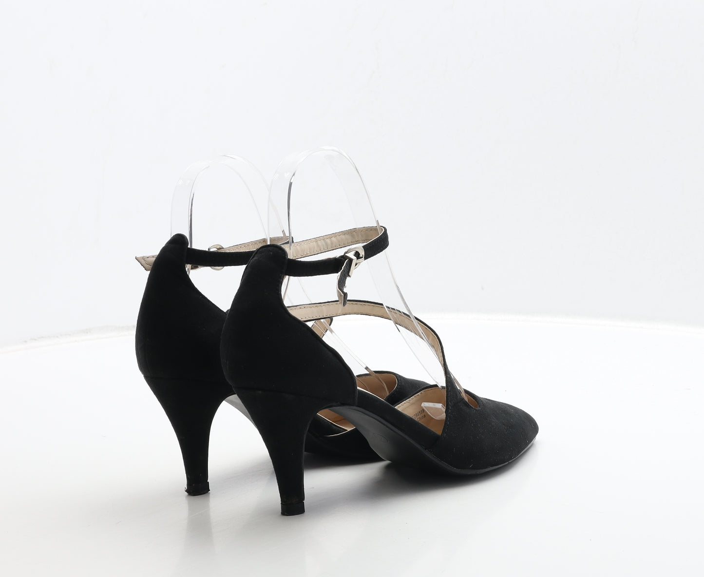 Profile Womens Black Suede Court Heel UK 4 37