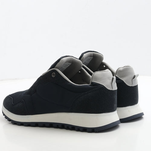 F&F Mens Blue Polyester Trainer UK 7 41