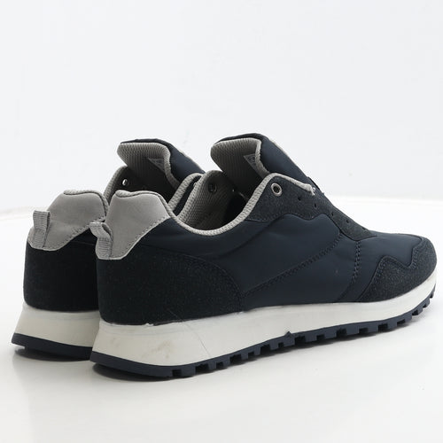 F&F Mens Blue Polyester Trainer UK 7 41