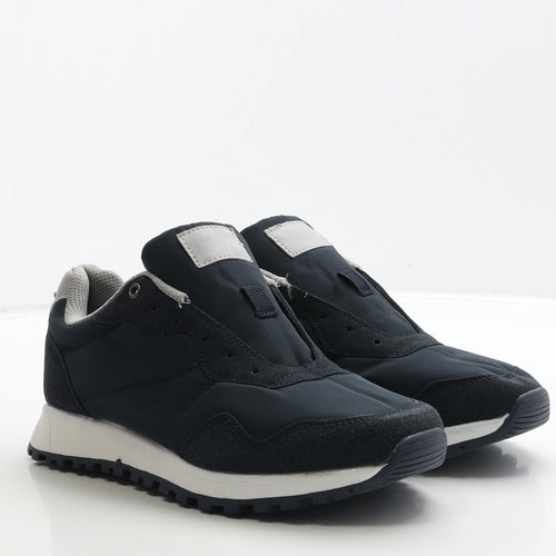 F&F Mens Blue Polyester Trainer UK 7 41