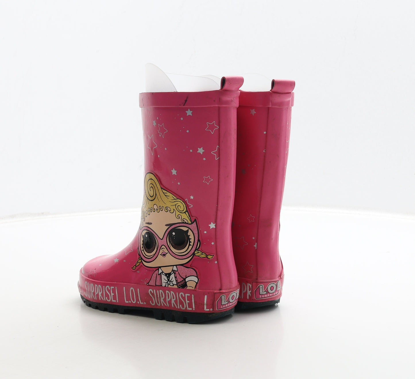 LOL DOLLS Girls Pink Rubber Wellies Boot UK 10 28 - LOL SURPRISE