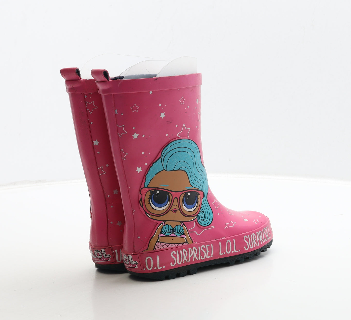 LOL DOLLS Girls Pink Rubber Wellies Boot UK 10 28 - LOL SURPRISE