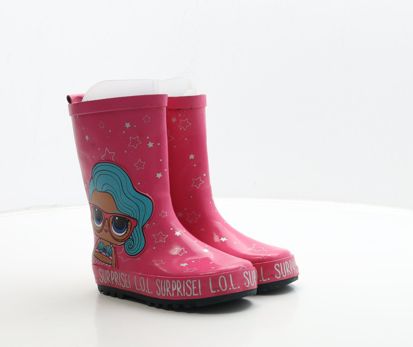 LOL DOLLS Girls Pink Rubber Wellies Boot UK 10 28 - LOL SURPRISE