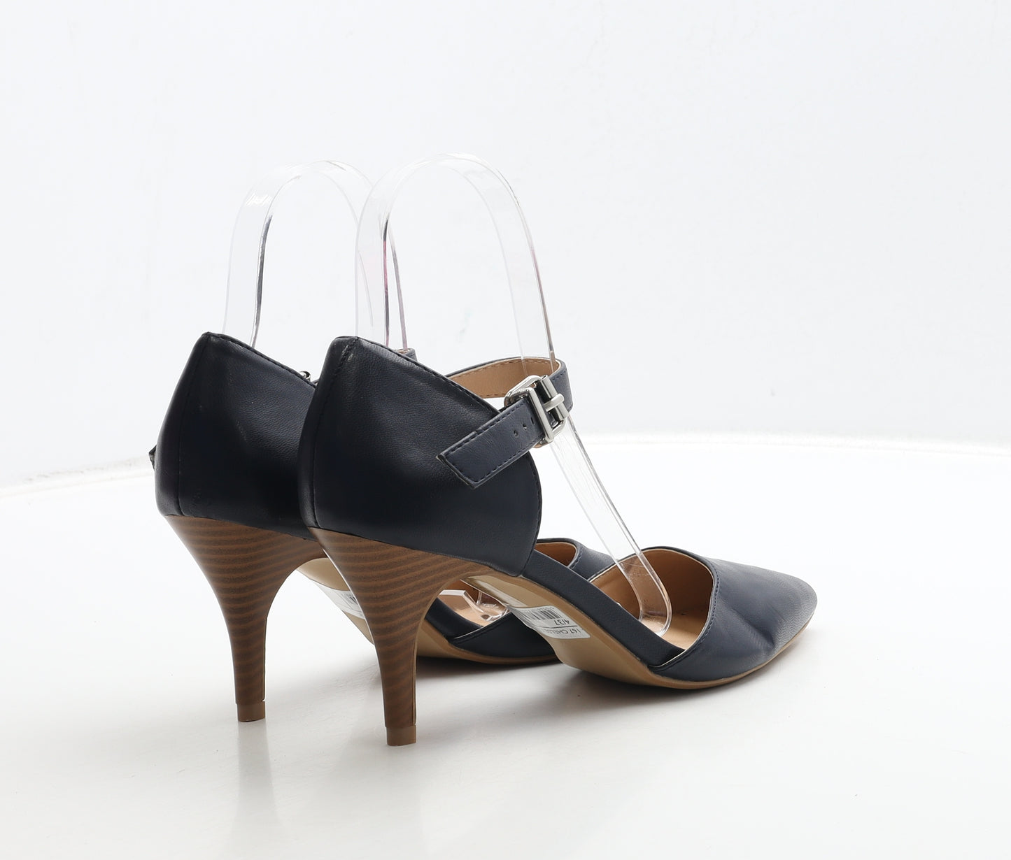 Roberto Vianni Womens Blue Leather Strappy Heel UK 4 37