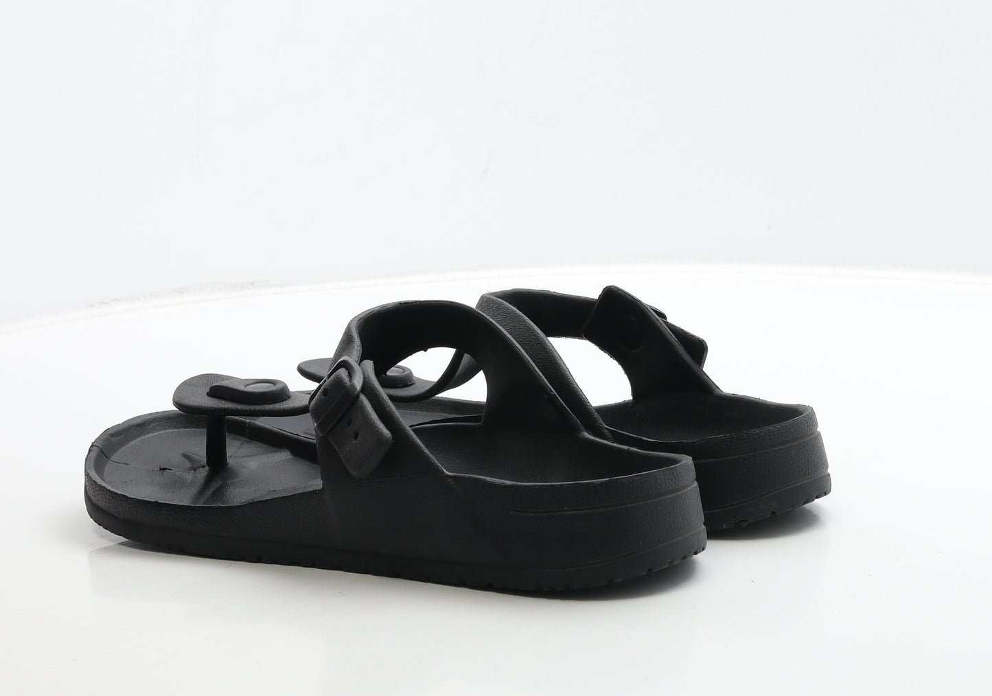 ESMARA Womens Black Rubber Thong Sandal UK 7.5 41