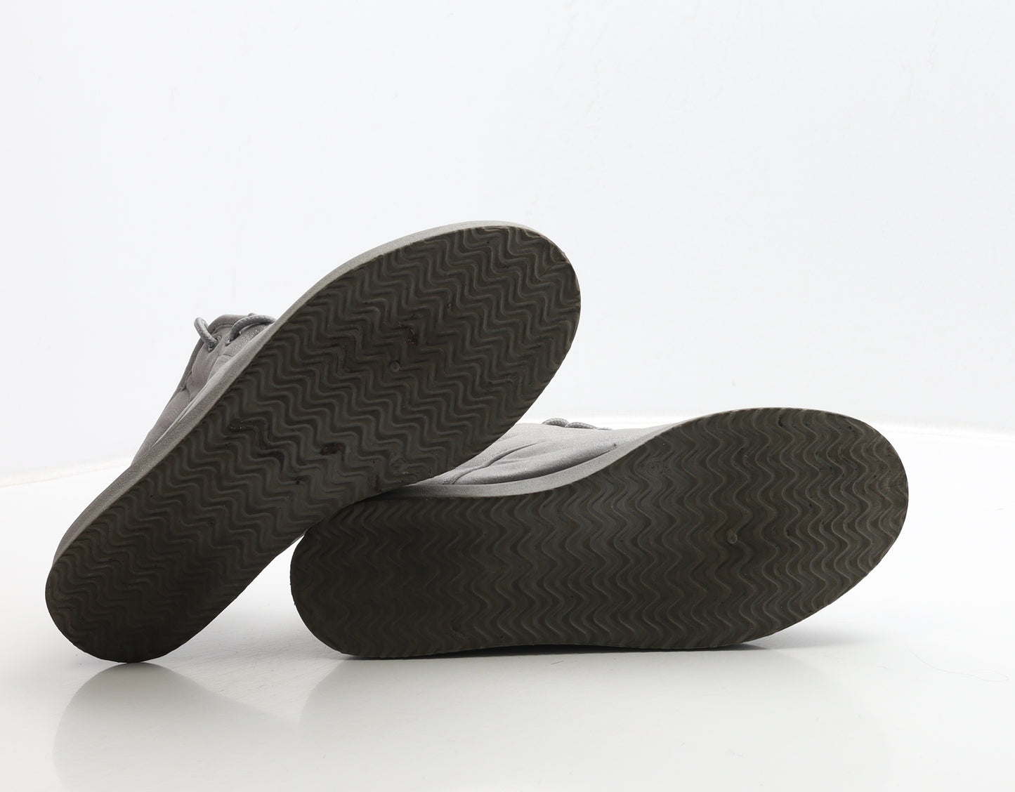 Preworn Womens Silver Polyester Bootie Boot UK 5 38