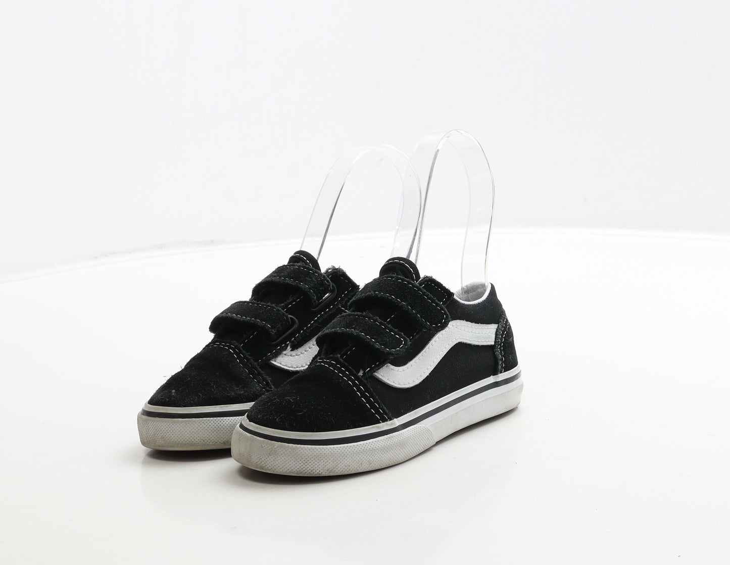 VANS Boys Black Suede Trainer UK 8 25