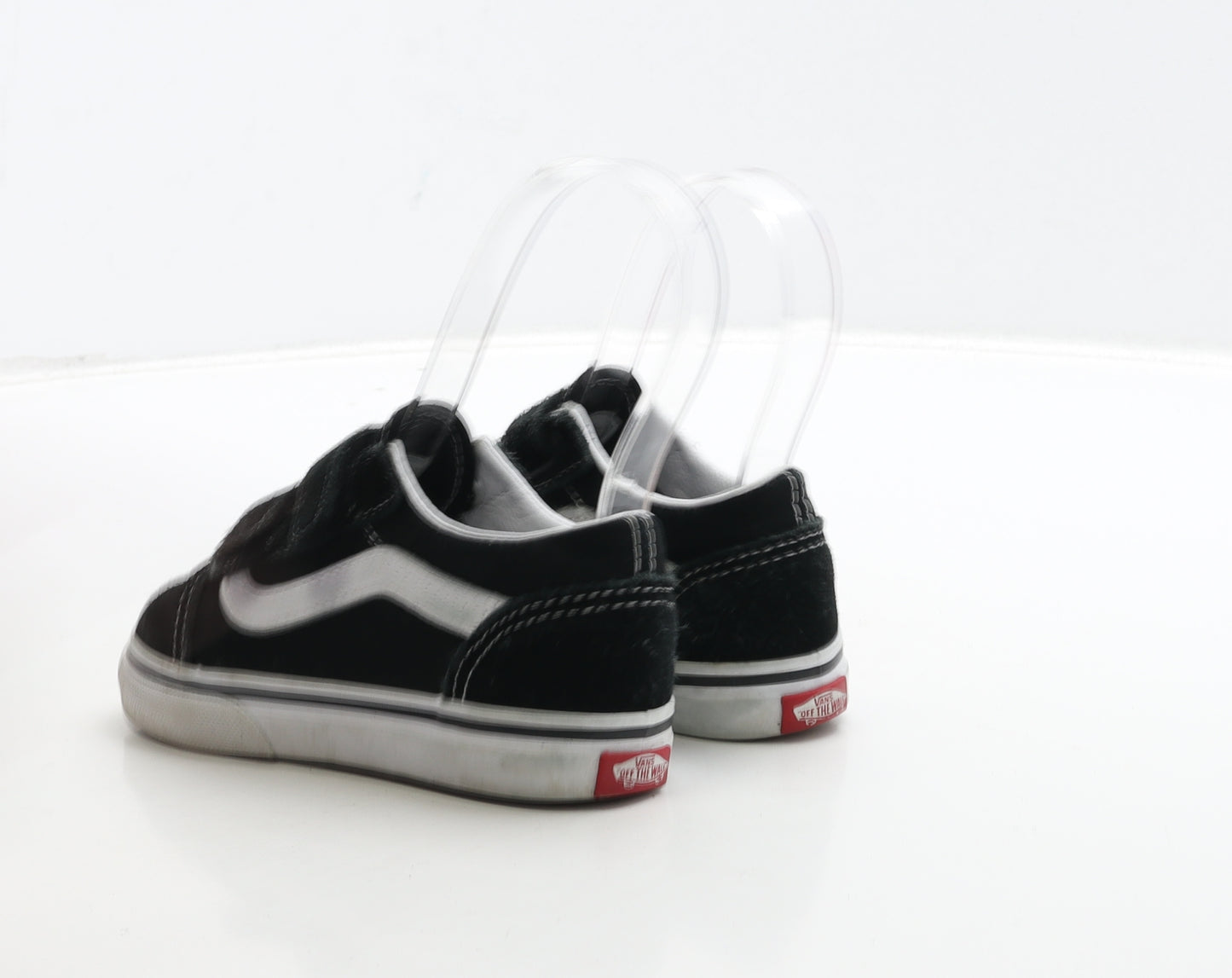 VANS Boys Black Suede Trainer UK 8 25