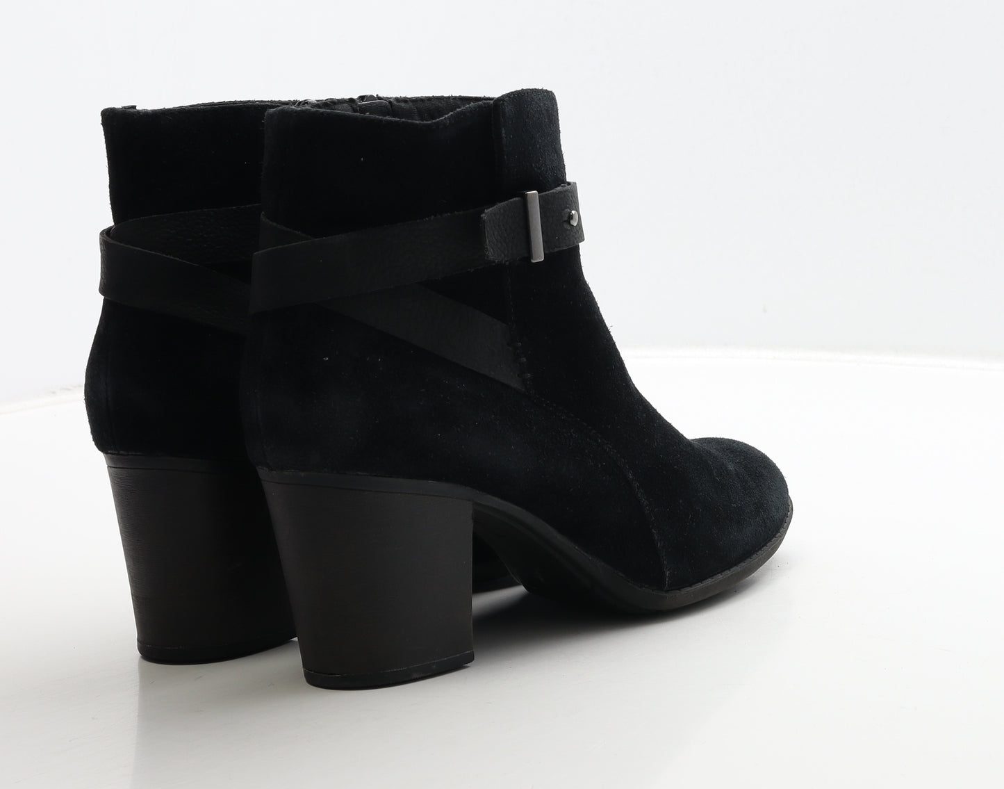 Clarks Womens Black Leather Bootie Boot UK 7 41