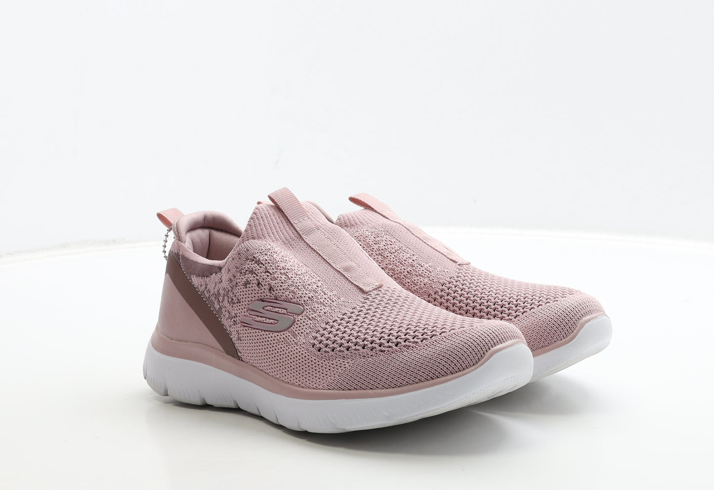 Skechers Womens Pink Polyester Trainer UK 4 37