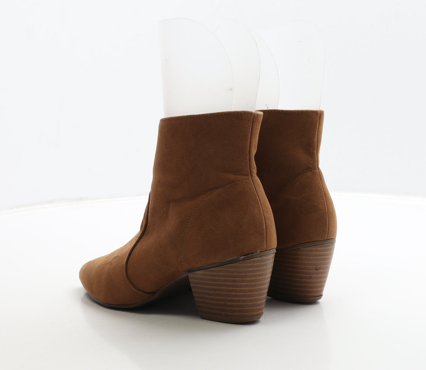 Primark Womens Brown Suede Bootie Boot UK 4 37