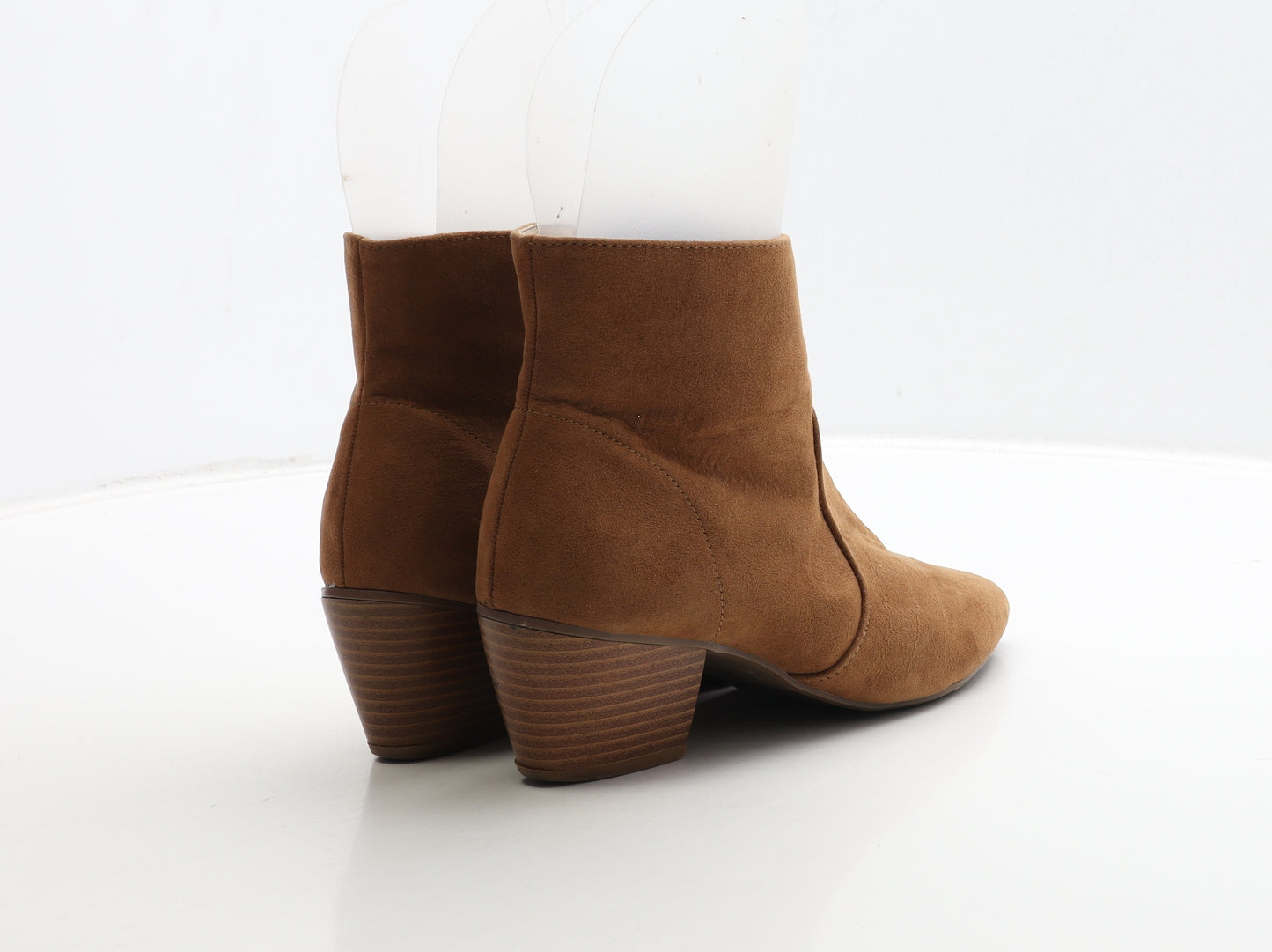 Primark Womens Brown Suede Bootie Boot UK 4 37