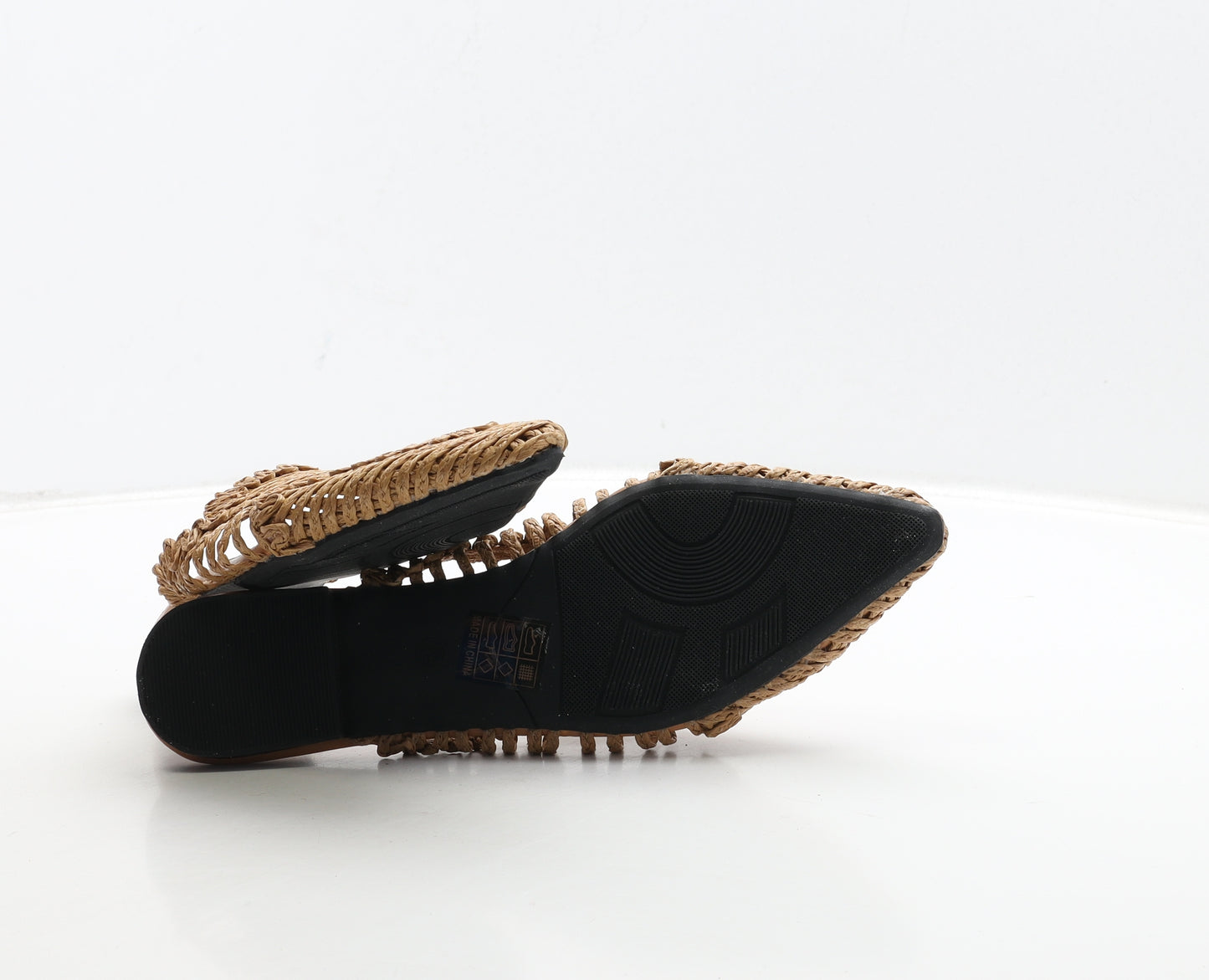 Preworn Womens Brown Polyester Slip On Sandal UK 6 39