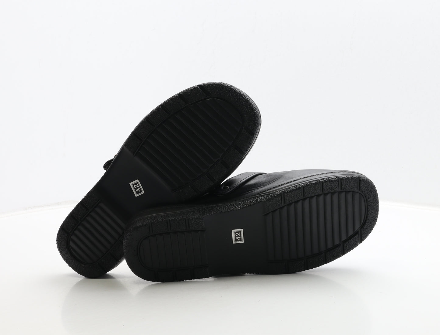 Preworn Womens Black Leather Slip On Sandal UK 8 42