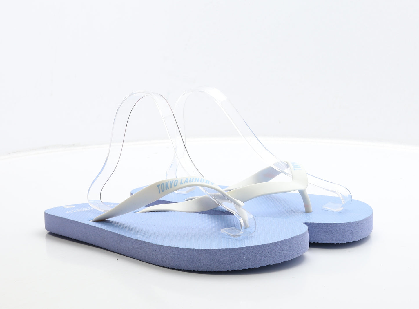 Tokyo Laundry Mens Blue Rubber Thong Sandal UK 11.5