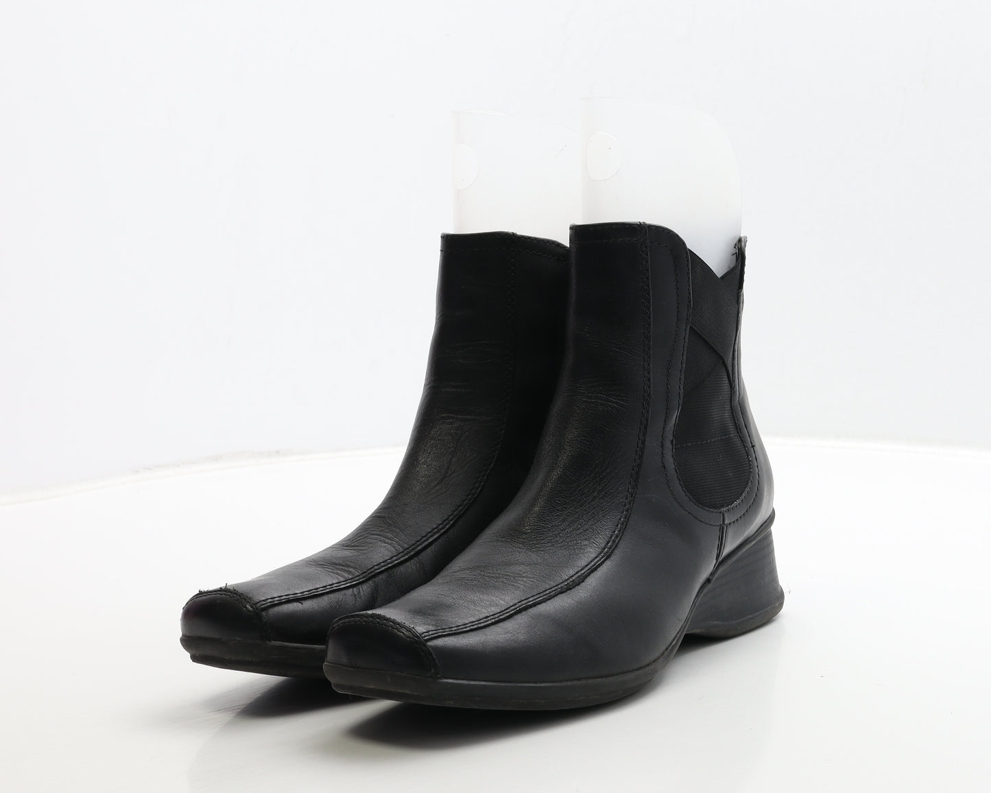 Clarks Womens Black Leather Chelsea Boot UK 6