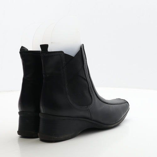 Clarks Womens Black Leather Chelsea Boot UK 6