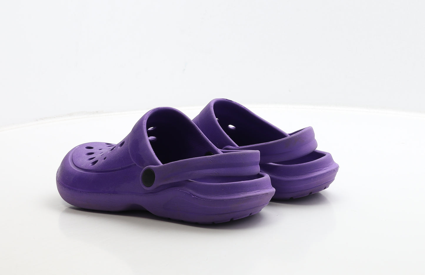 Preworn Womens Purple Rubber Slider Sandal UK 6 39
