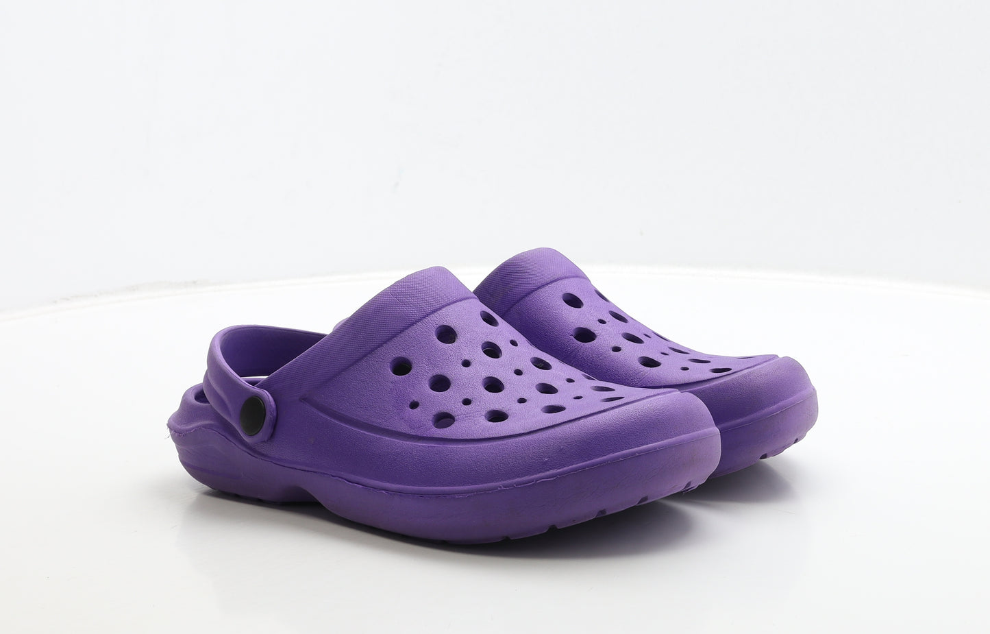 Preworn Womens Purple Rubber Slider Sandal UK 6 39