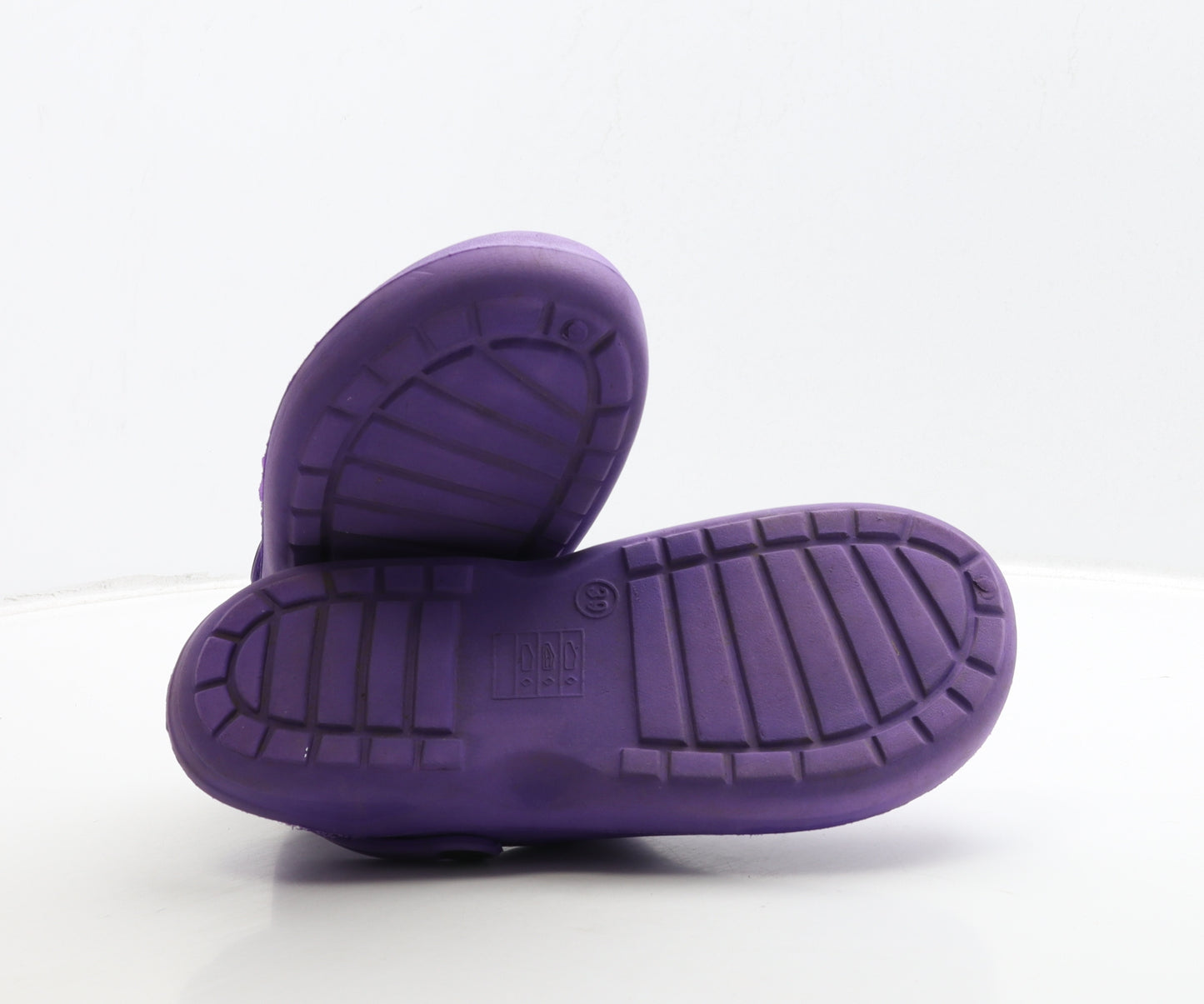 Preworn Womens Purple Rubber Slider Sandal UK 6 39