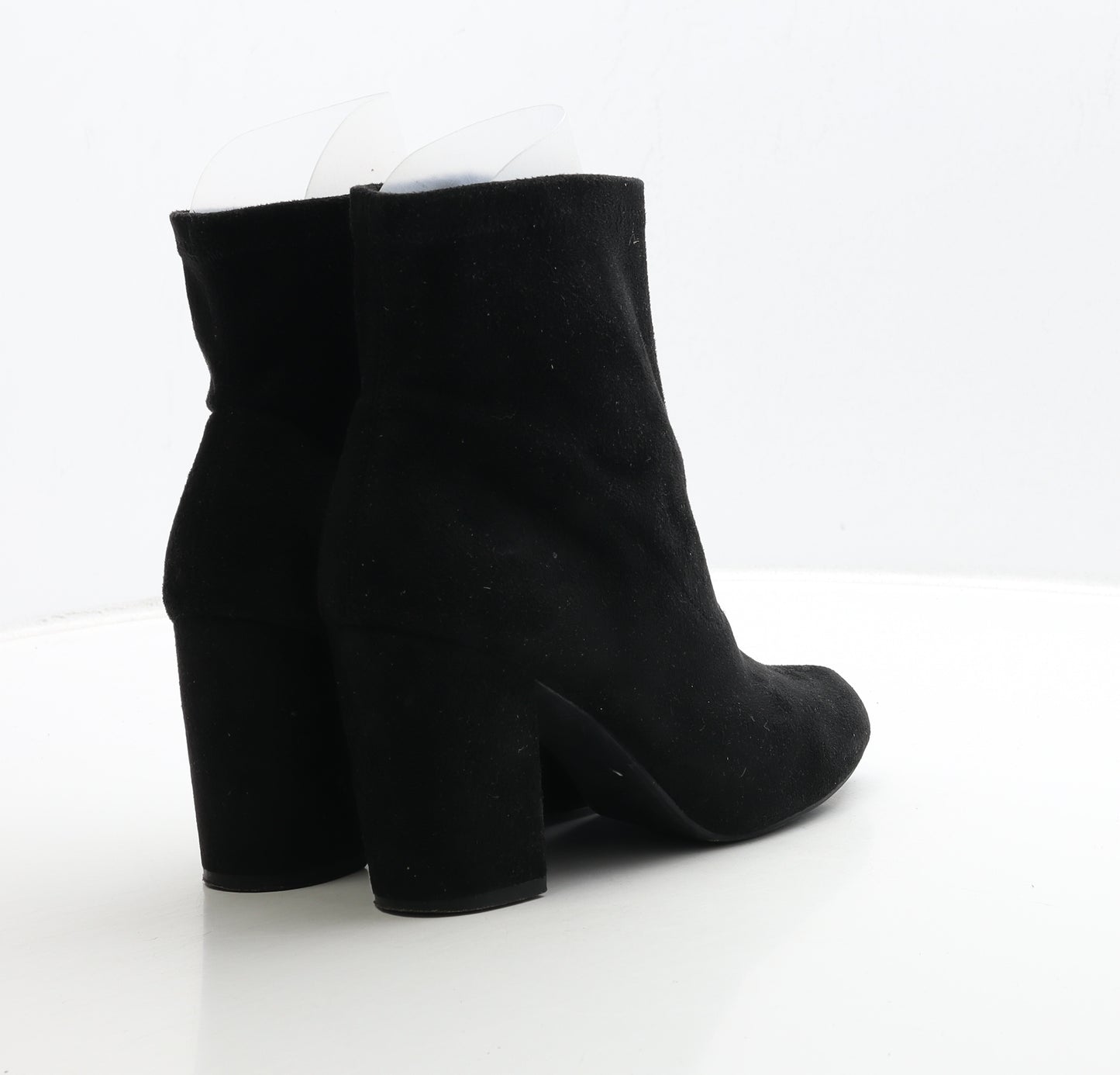 F&F Womens Black Suede Sock Boot UK 6 39