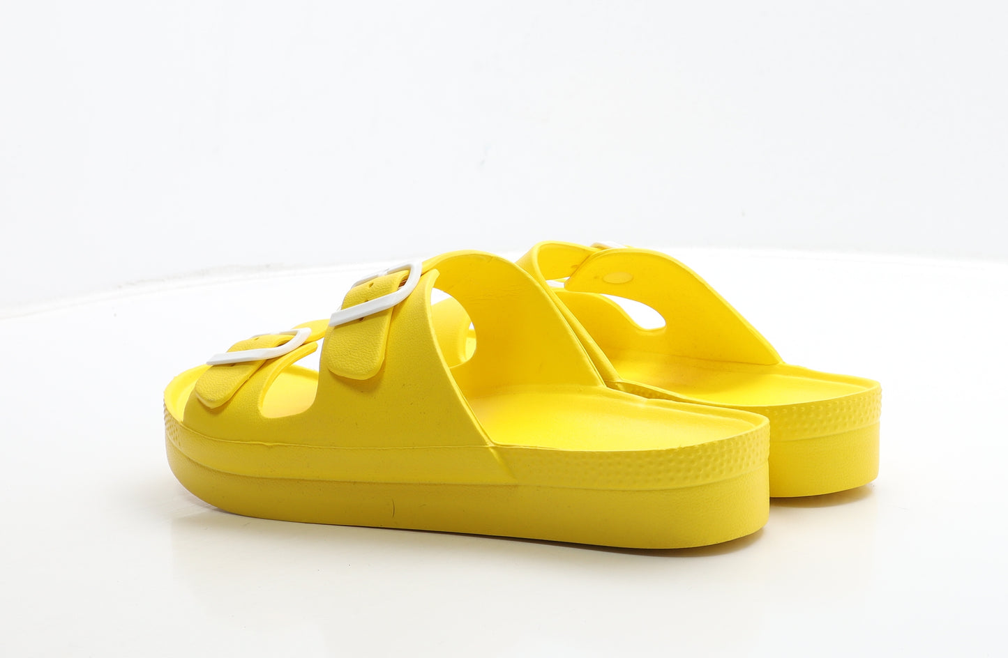 TU Womens Yellow Rubber Slip On Sandal UK 8