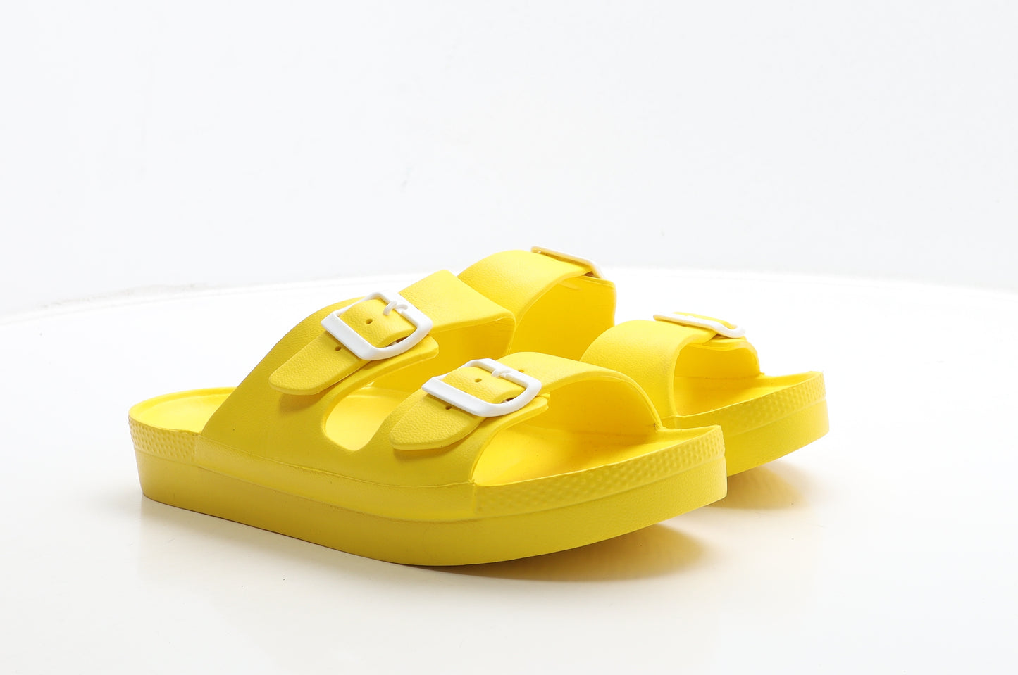 TU Womens Yellow Rubber Slip On Sandal UK 8