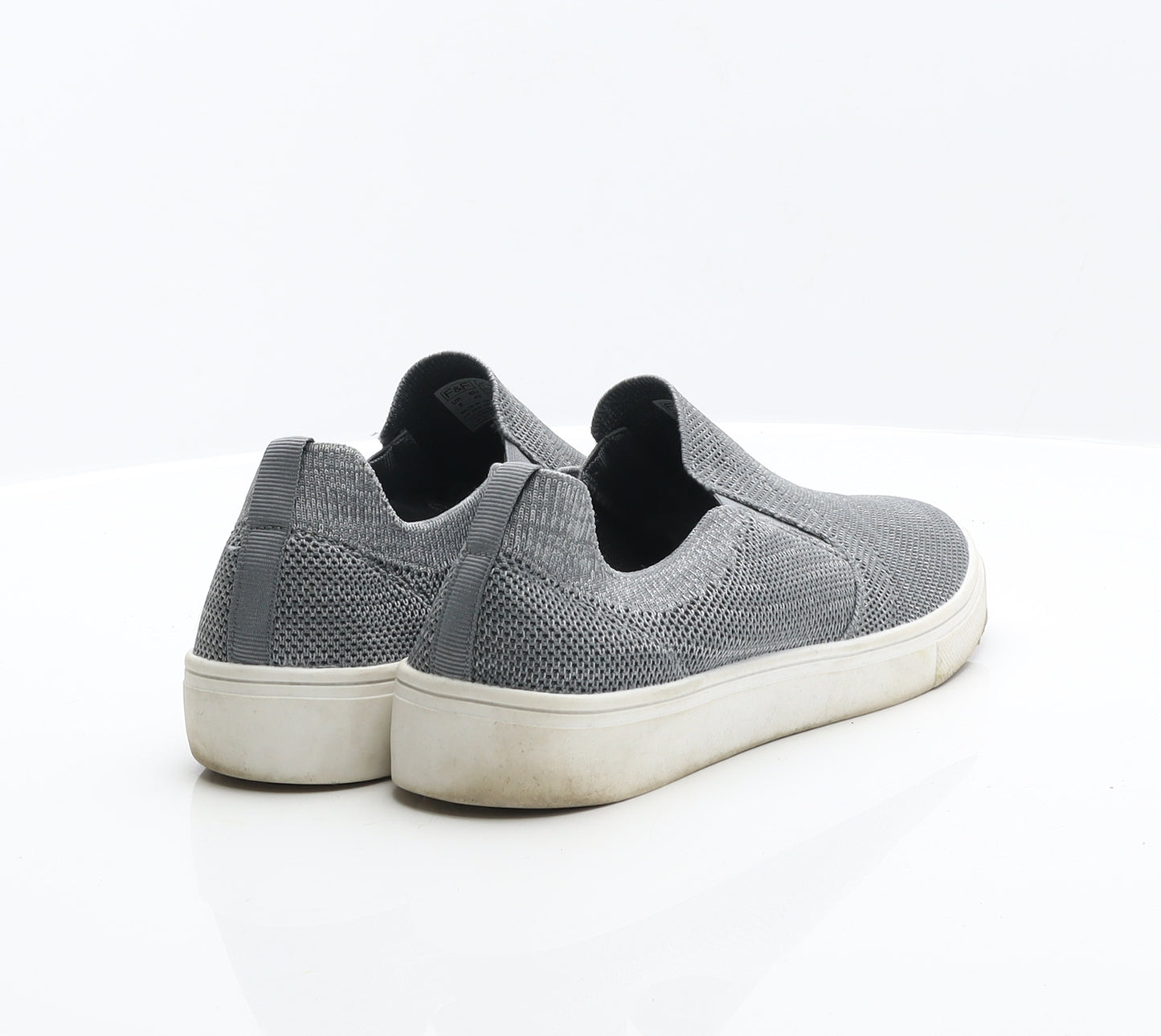F&F Mens Grey Synthetic Slip On Casual UK 8 42