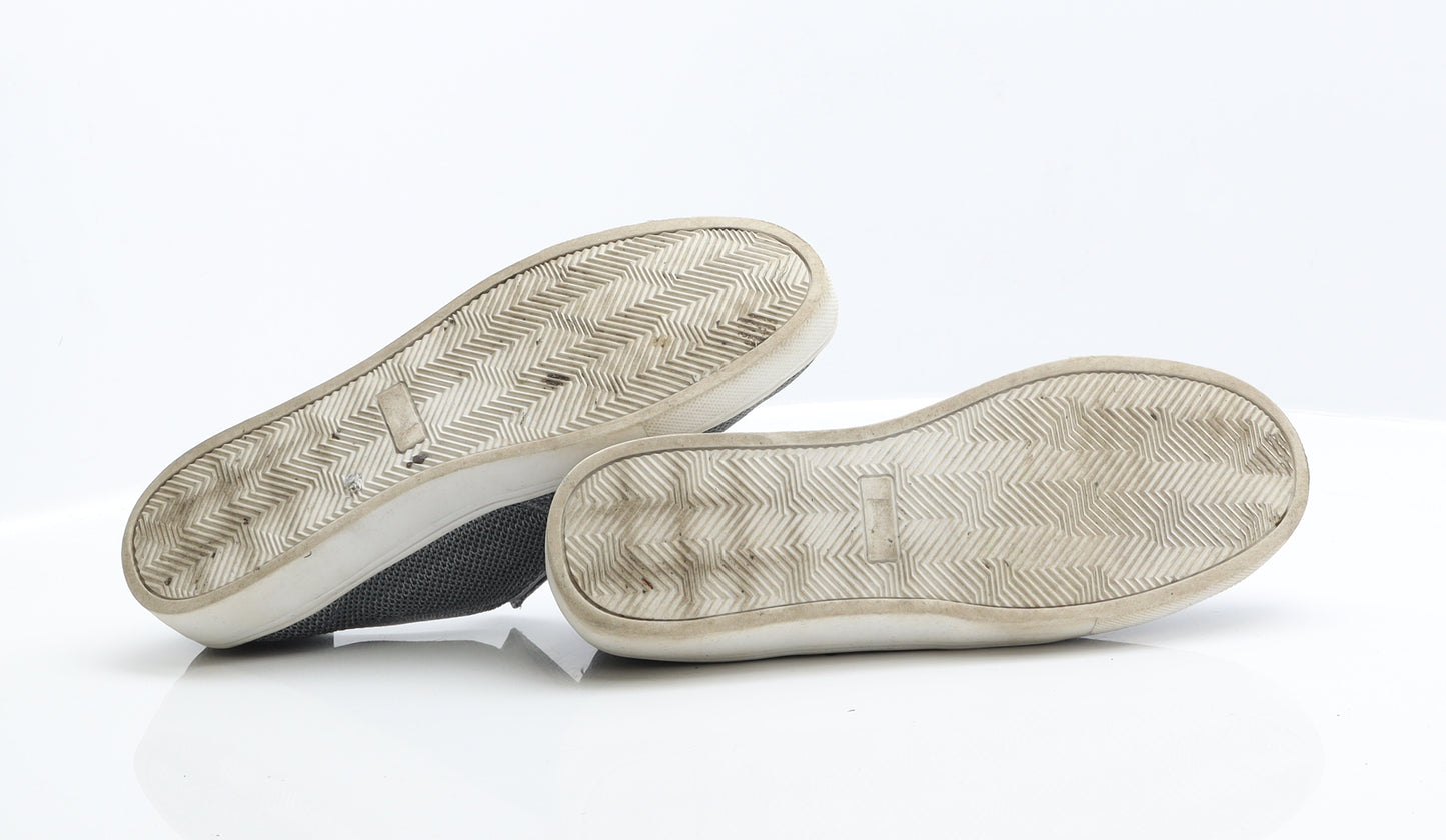F&F Mens Grey Synthetic Slip On Casual UK 8 42
