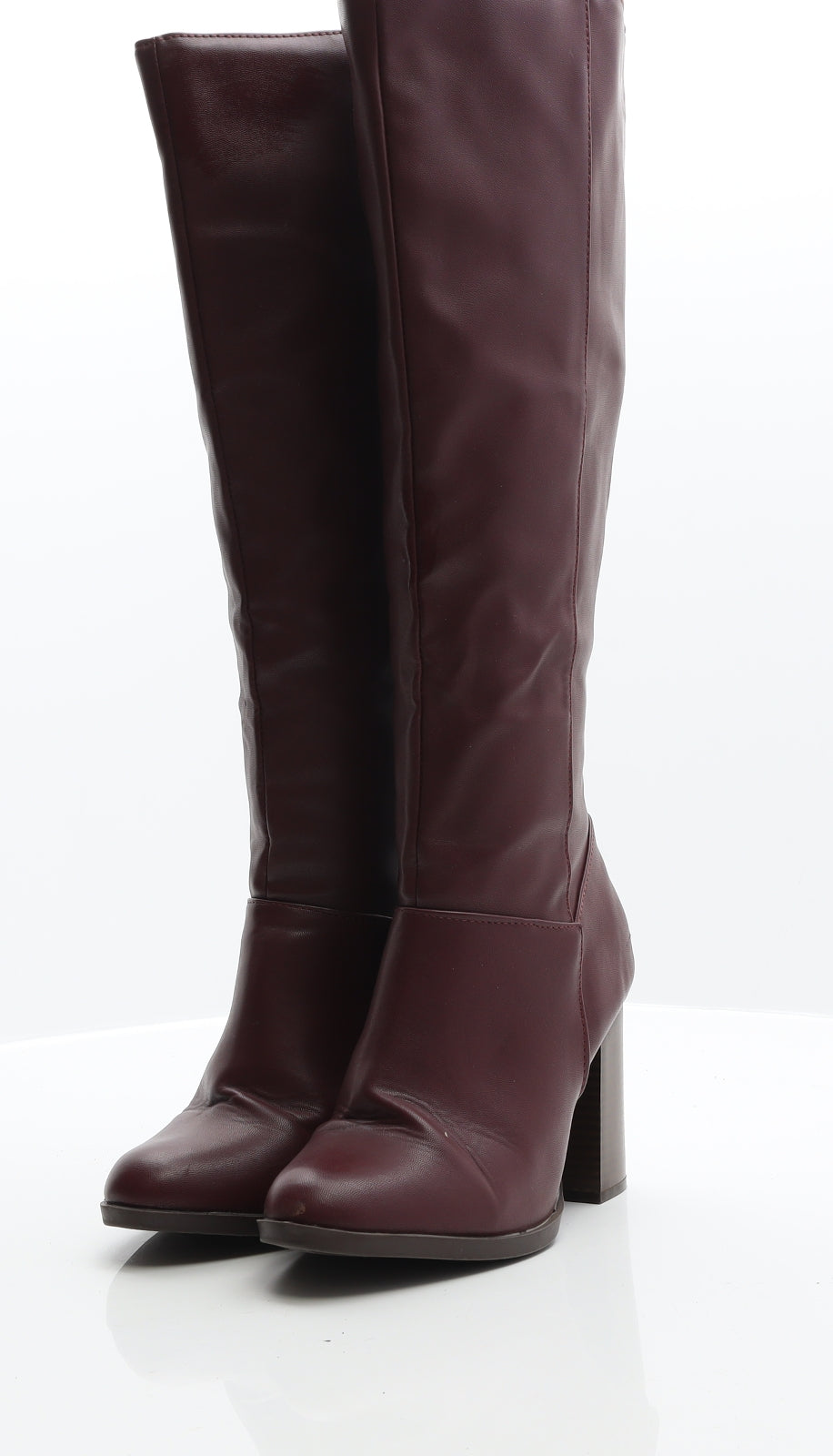 Primark Womens Purple Leather Cowboy Boot UK 5 38