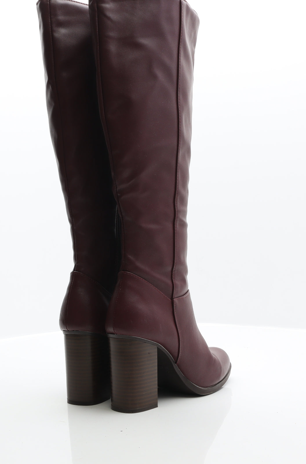 Primark Womens Purple Leather Cowboy Boot UK 5 38