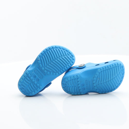 Crocs Boys Blue Rubber Clog Sandal UK 6 US 7