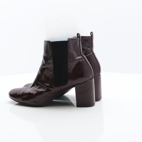 Insolia Womens Purple Leather Chelsea Boot UK 6