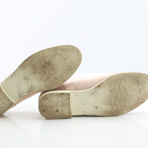 F&F Womens Pink Suede Loafer Flat UK 5 38