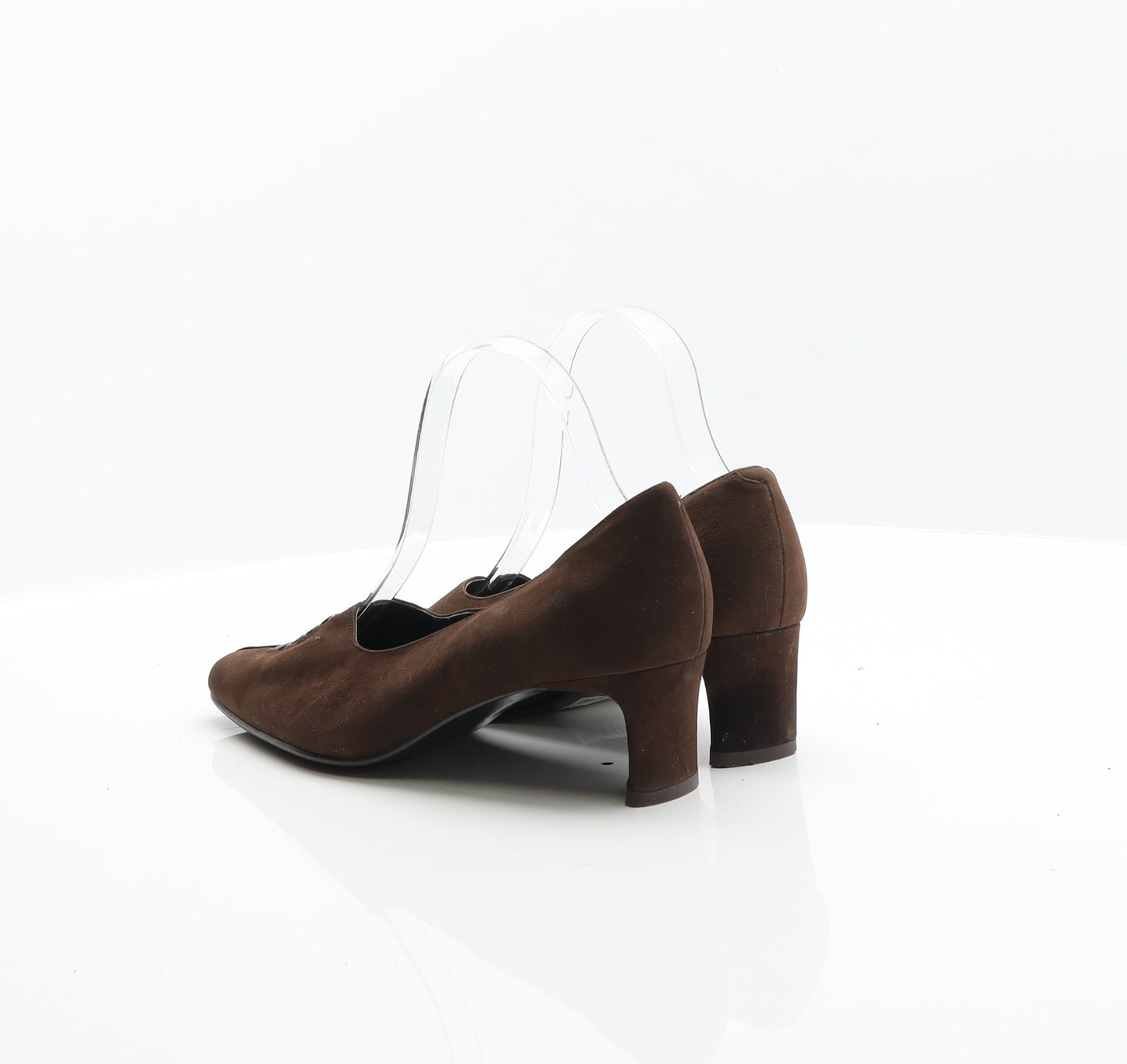 Preworn Womens Brown Suede Mule Heel UK 5.5