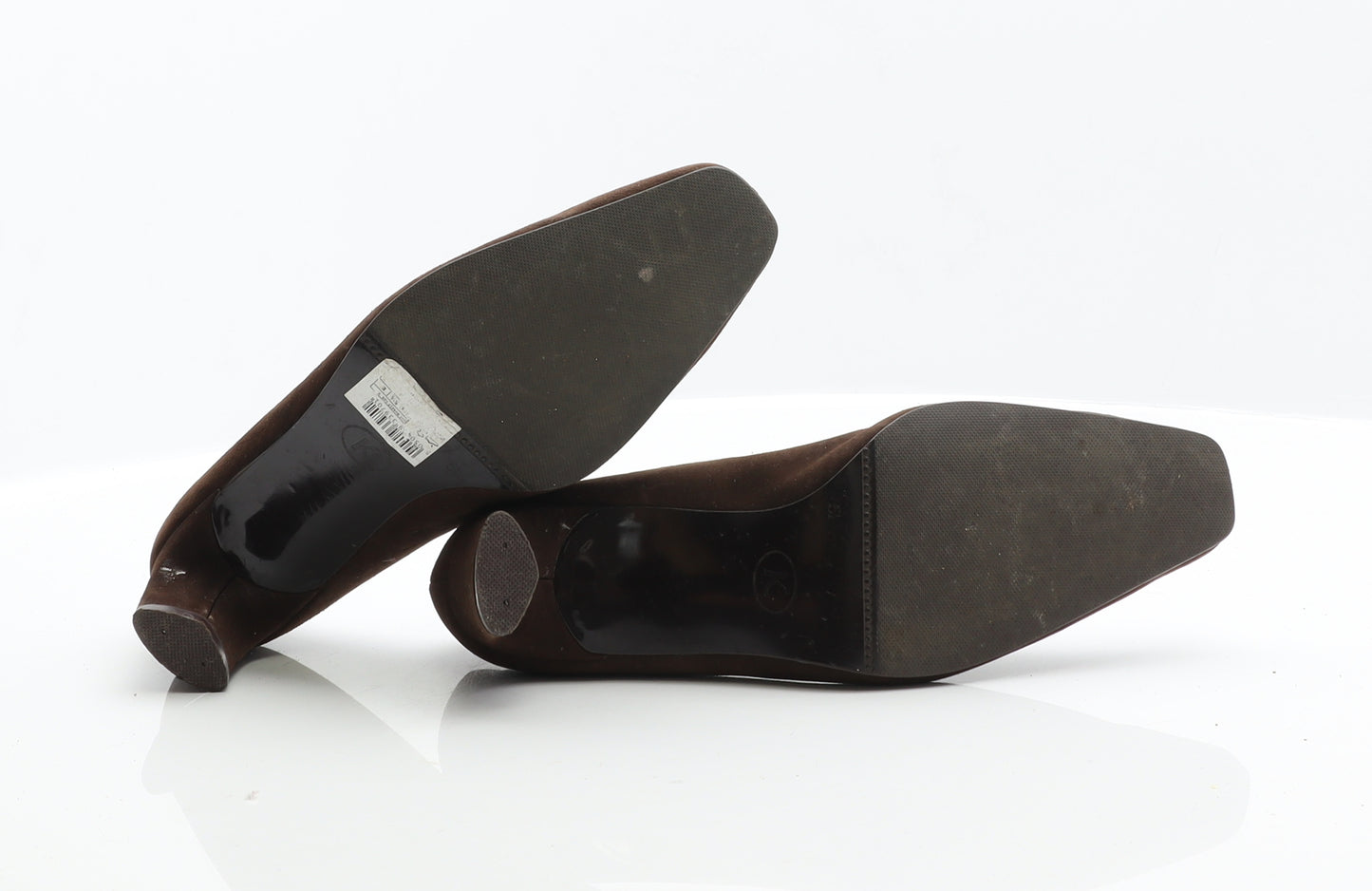 Preworn Womens Brown Suede Mule Heel UK 5.5