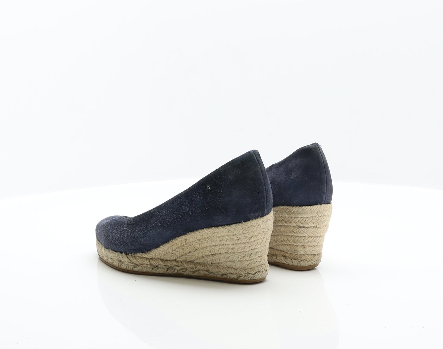 Preworn Womens Blue Suede Espadrille Heel UK 5 38