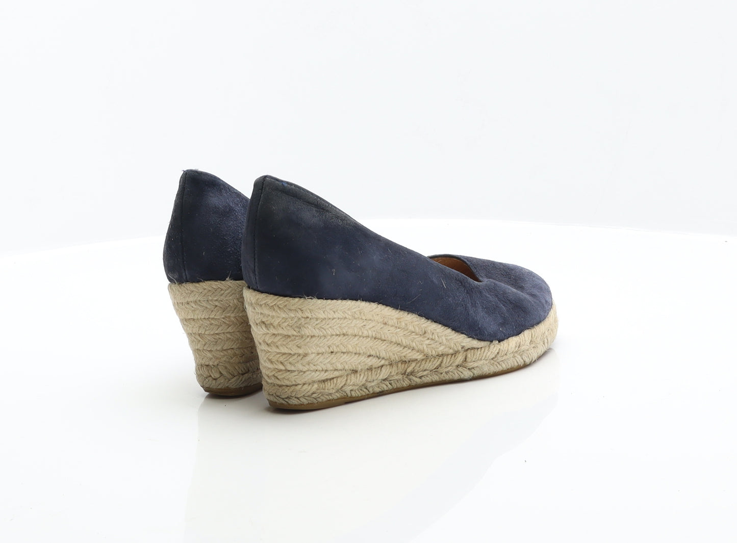 Preworn Womens Blue Suede Espadrille Heel UK 5 38