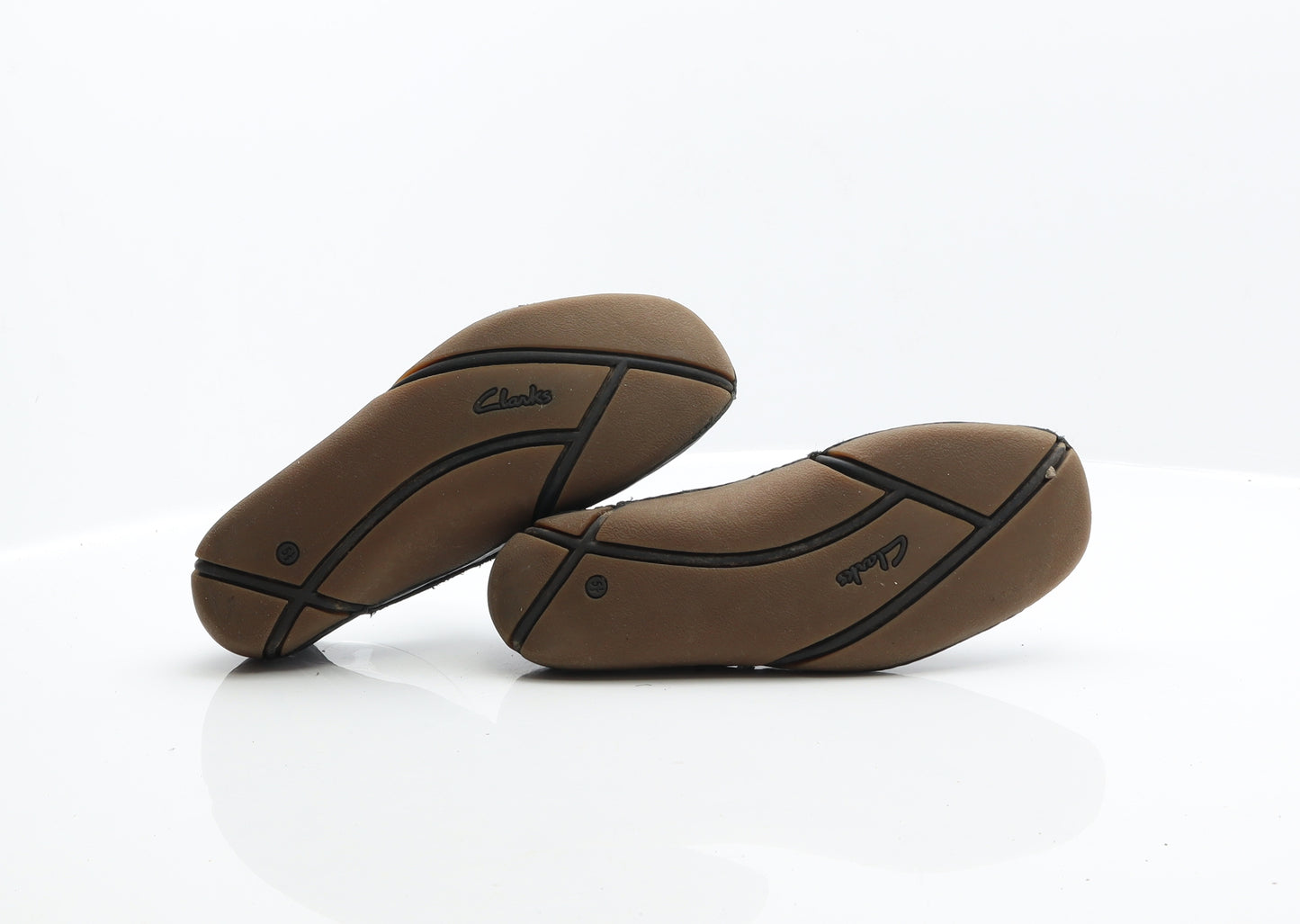 Clarks Womens Black Leather Loafer Flat UK 5.5