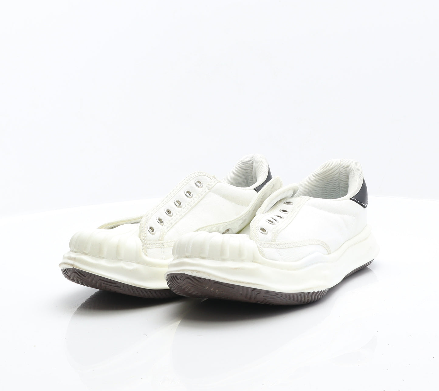 URYSN Mens White Leather Trainer UK 8 42