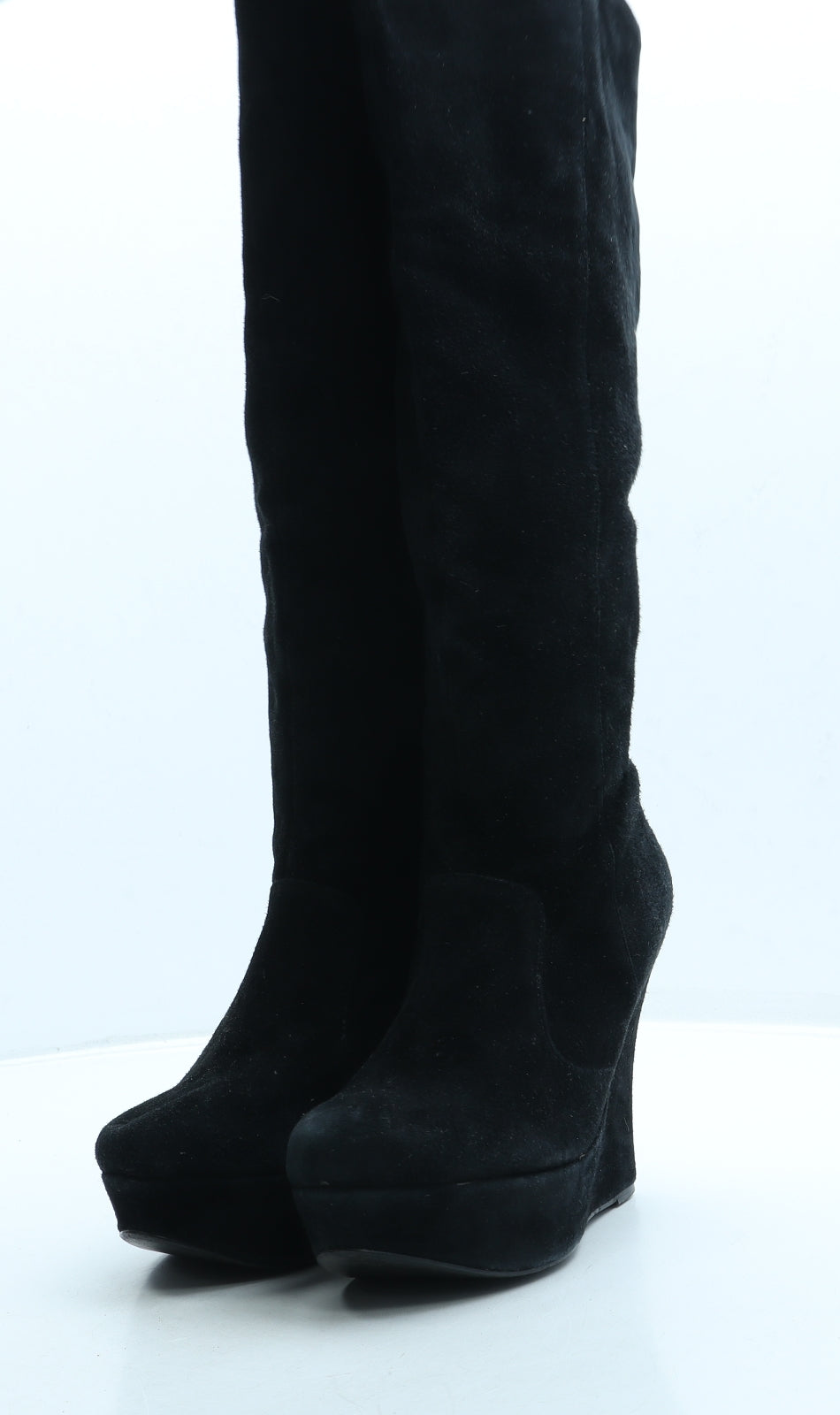 OFFICE Womens Black Suede Sock Boot UK 6 39