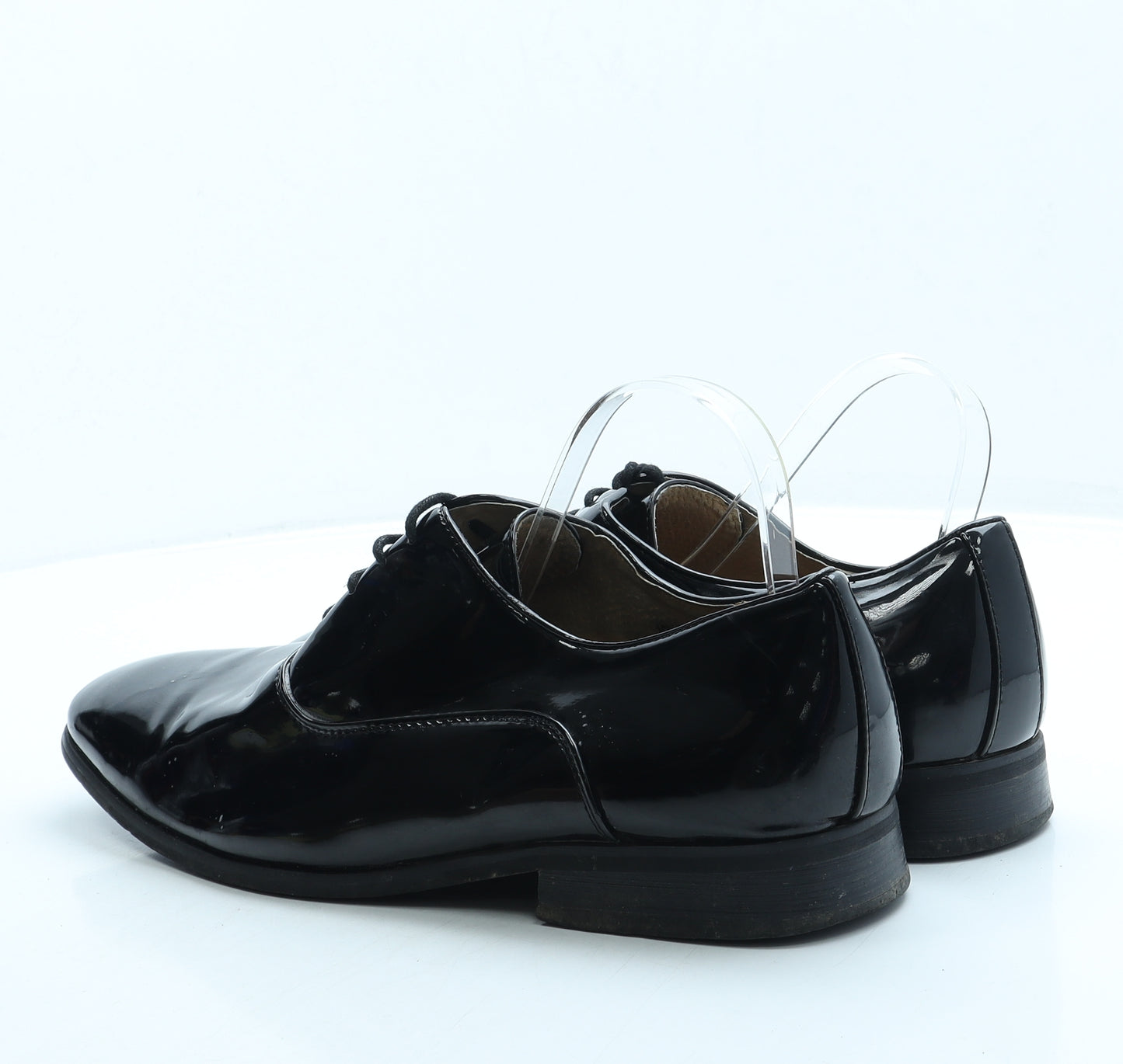 Goor Mens Black Leather Oxford Dress UK 11