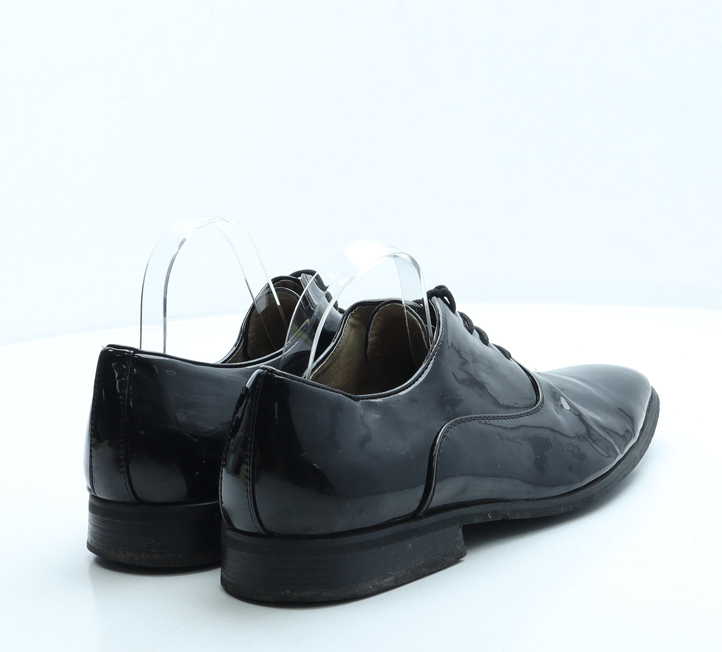 Goor Mens Black Leather Oxford Dress UK 11
