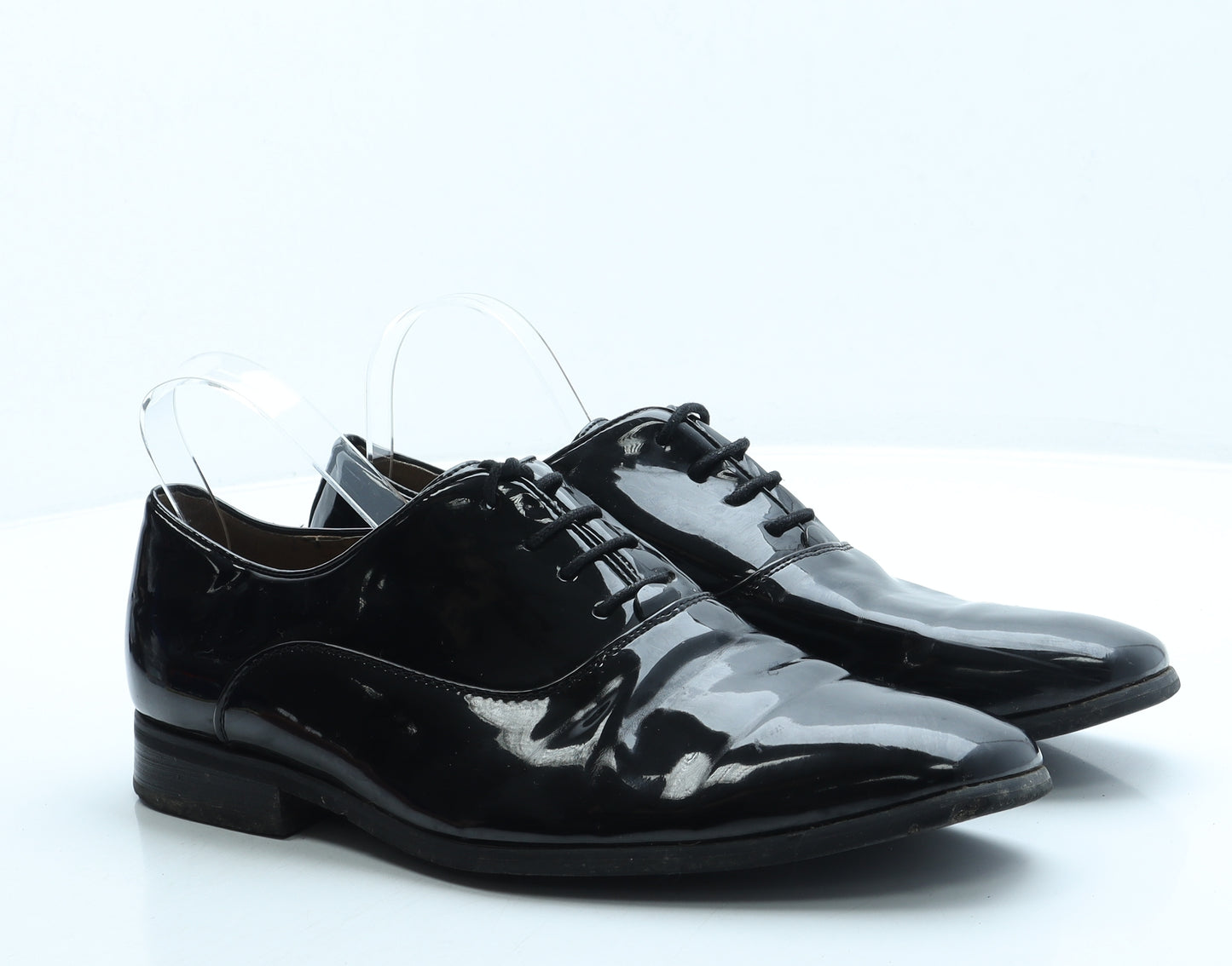 Goor Mens Black Leather Oxford Dress UK 11