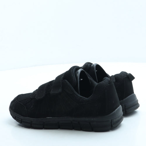 Preworn Boys Black Polyester Trainer UK 1