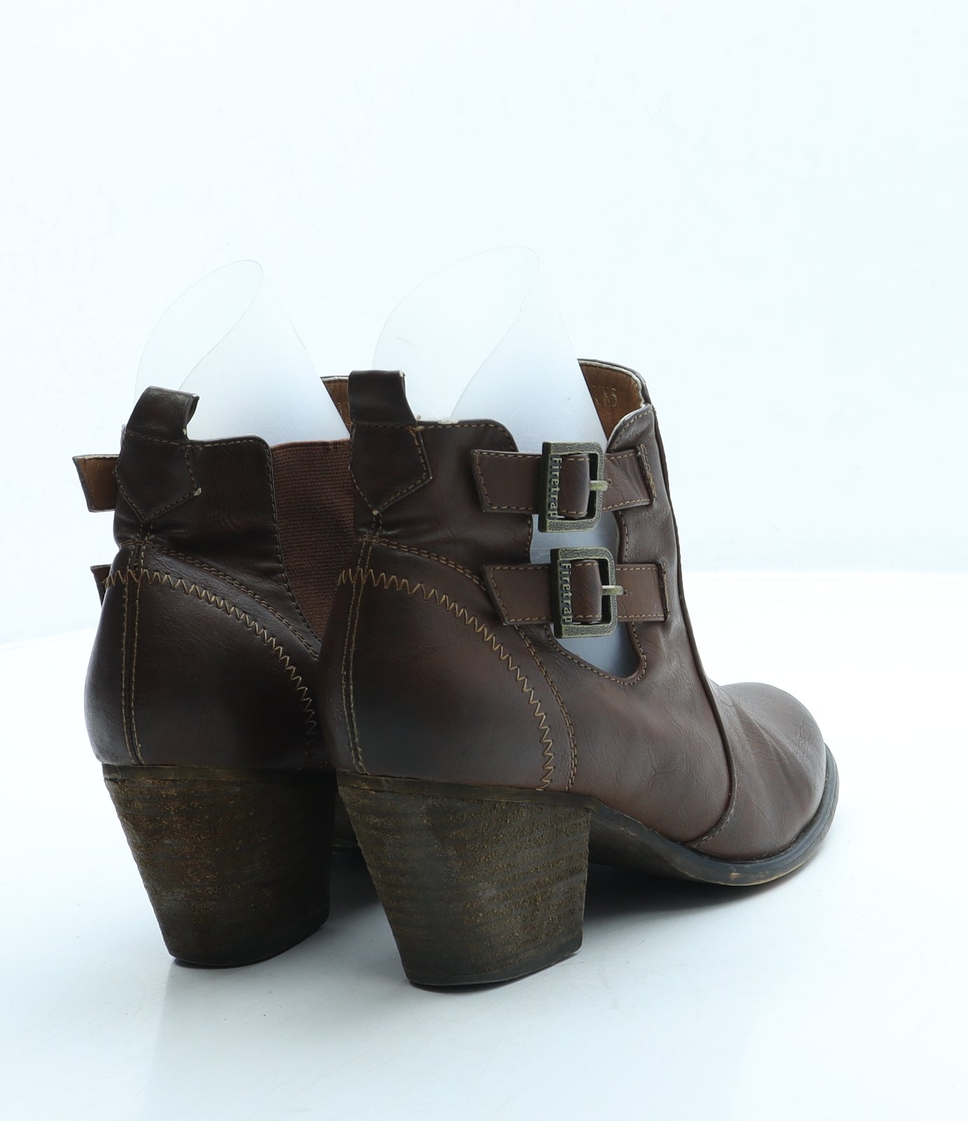 Firetrap Womens Brown Leather Bootie Boot UK 5