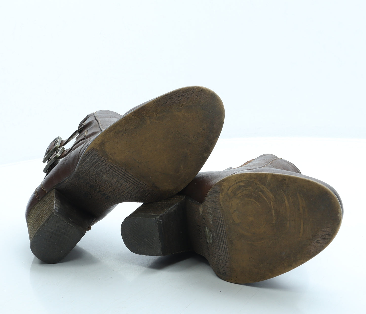 Firetrap Womens Brown Leather Bootie Boot UK 5