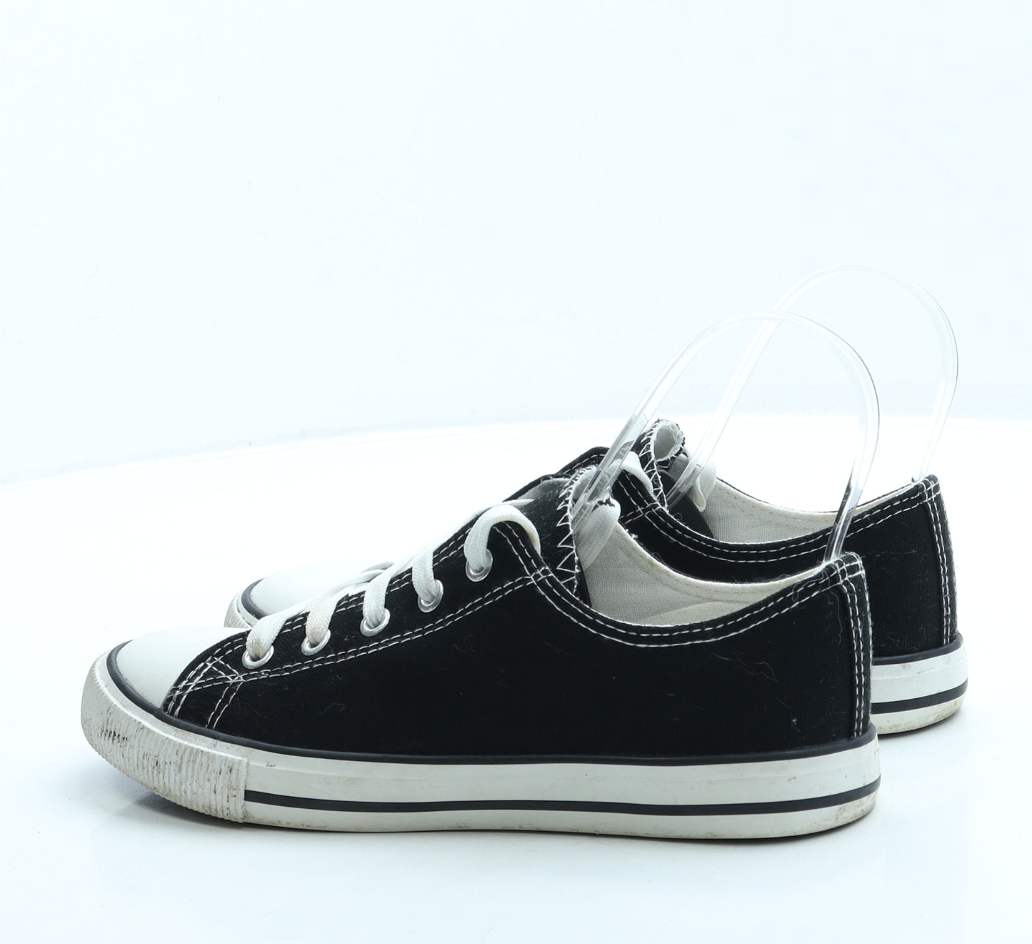 New Look Womens Black Fabric Trainer UK 5 38