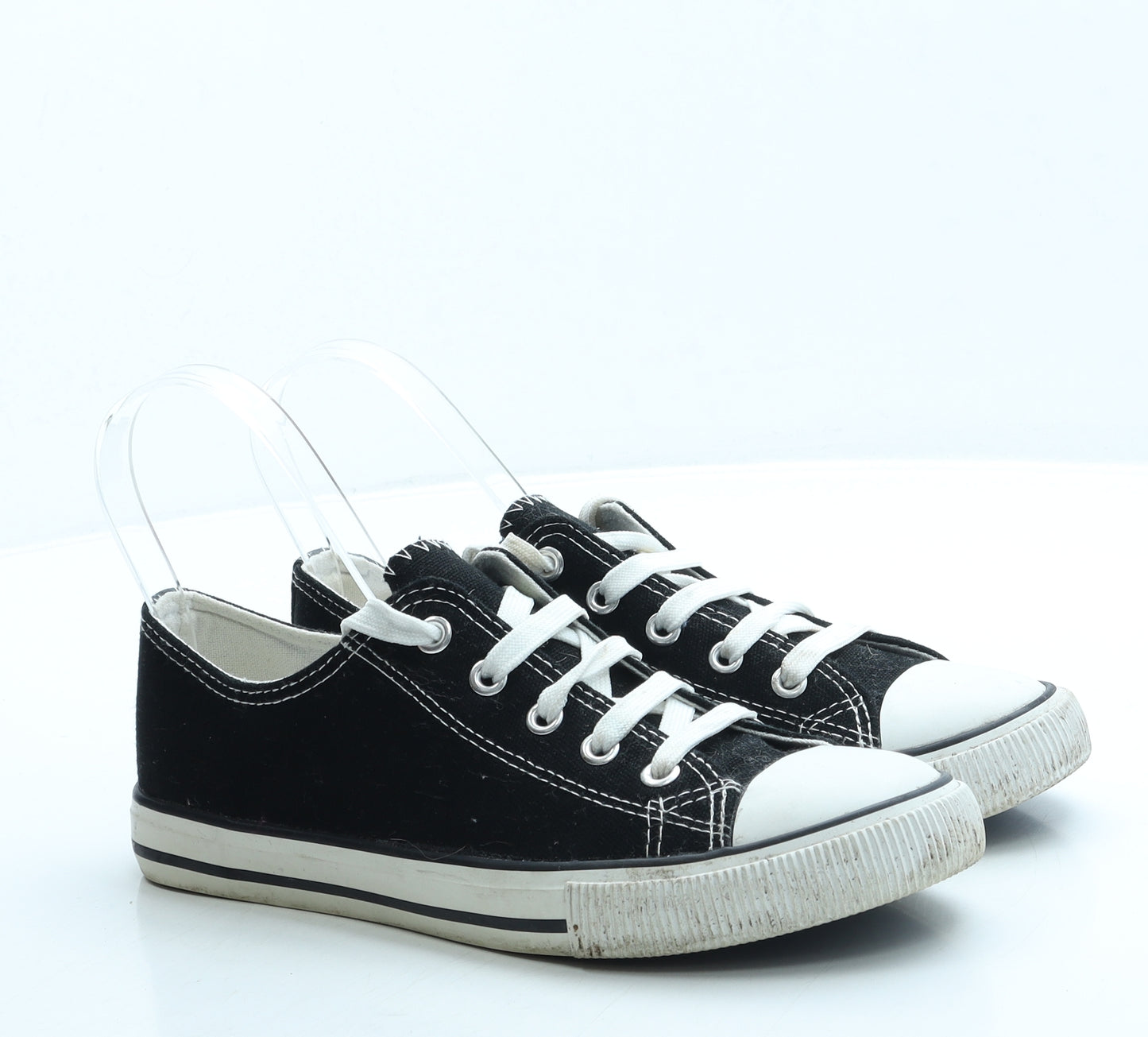 New Look Womens Black Fabric Trainer UK 5 38