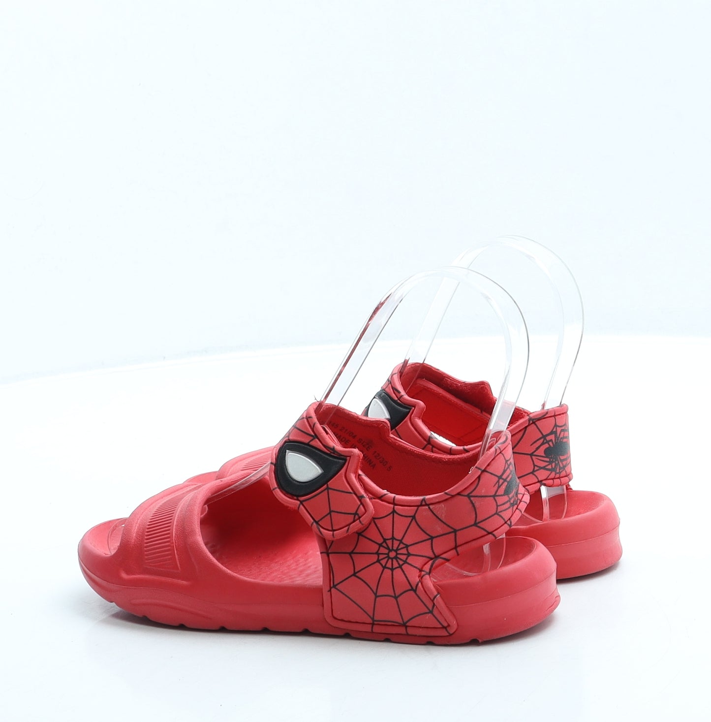 NEXT Boys Red Rubber Slip On Sandal UK 12 - Spiderman